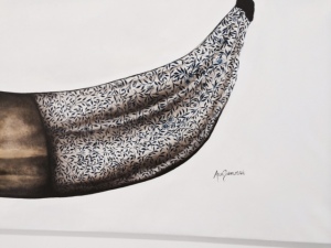 Banana Artist Ana Zamora, El Salvador Original Acrylic 85cm x 177cm 